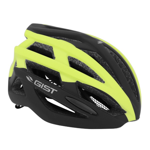 CASQUE VELO ADULTE GIST ROUTE SONAR BLANC-ROUGE FULL IN-MOLD